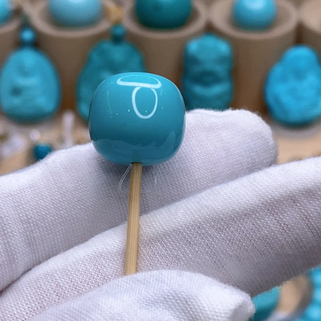 绿松石未镶嵌珠宝奇石14.5mm