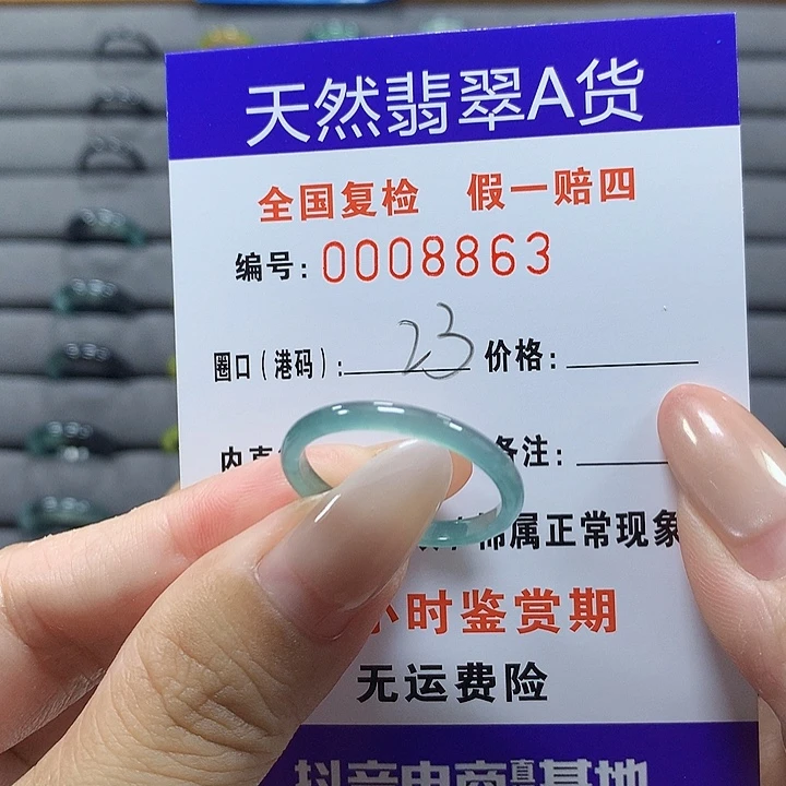 未镶嵌戒圈翡翠8863