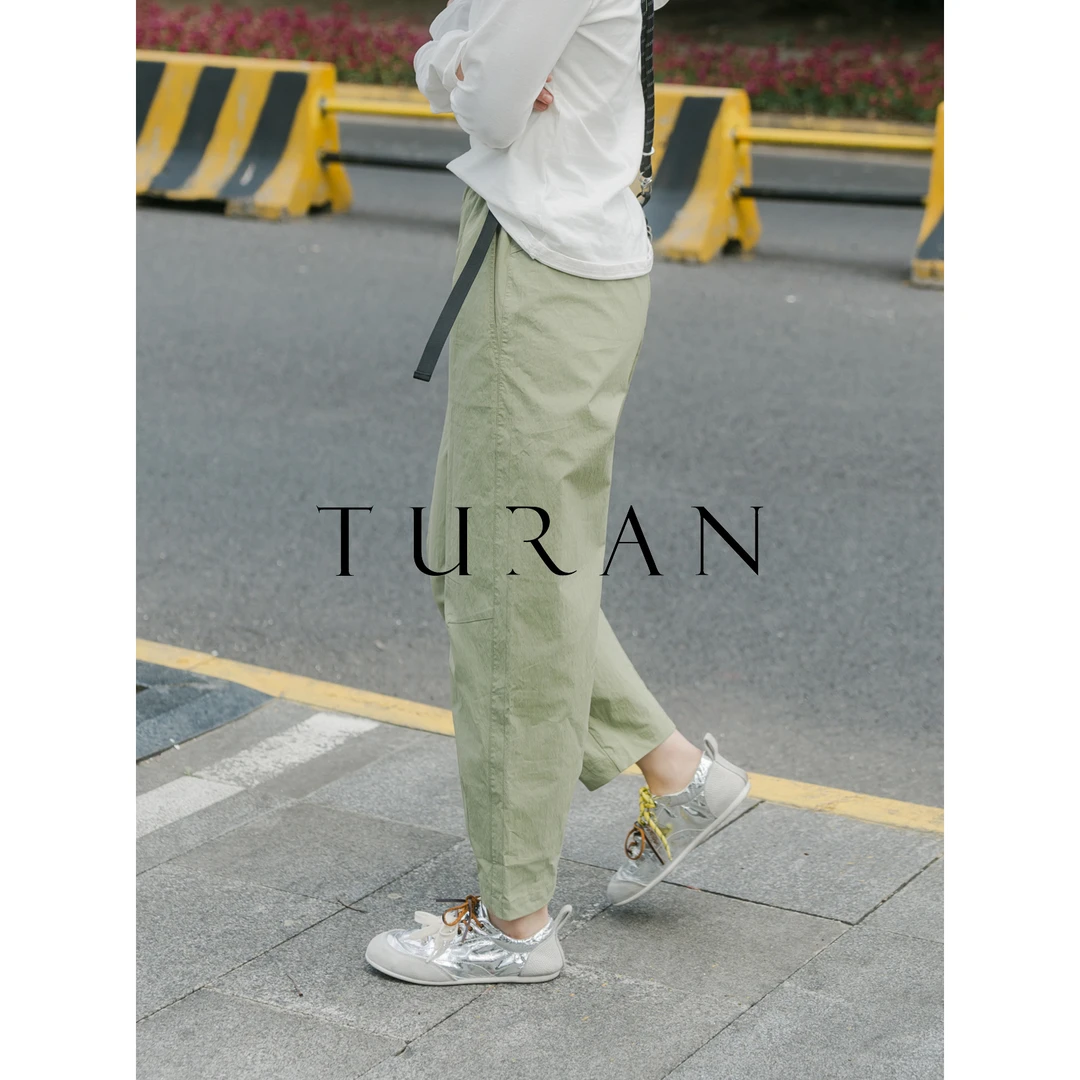 乐野户外休闲裤棉感防泼水透气快干锥形九分裤简约百搭TRZY0906