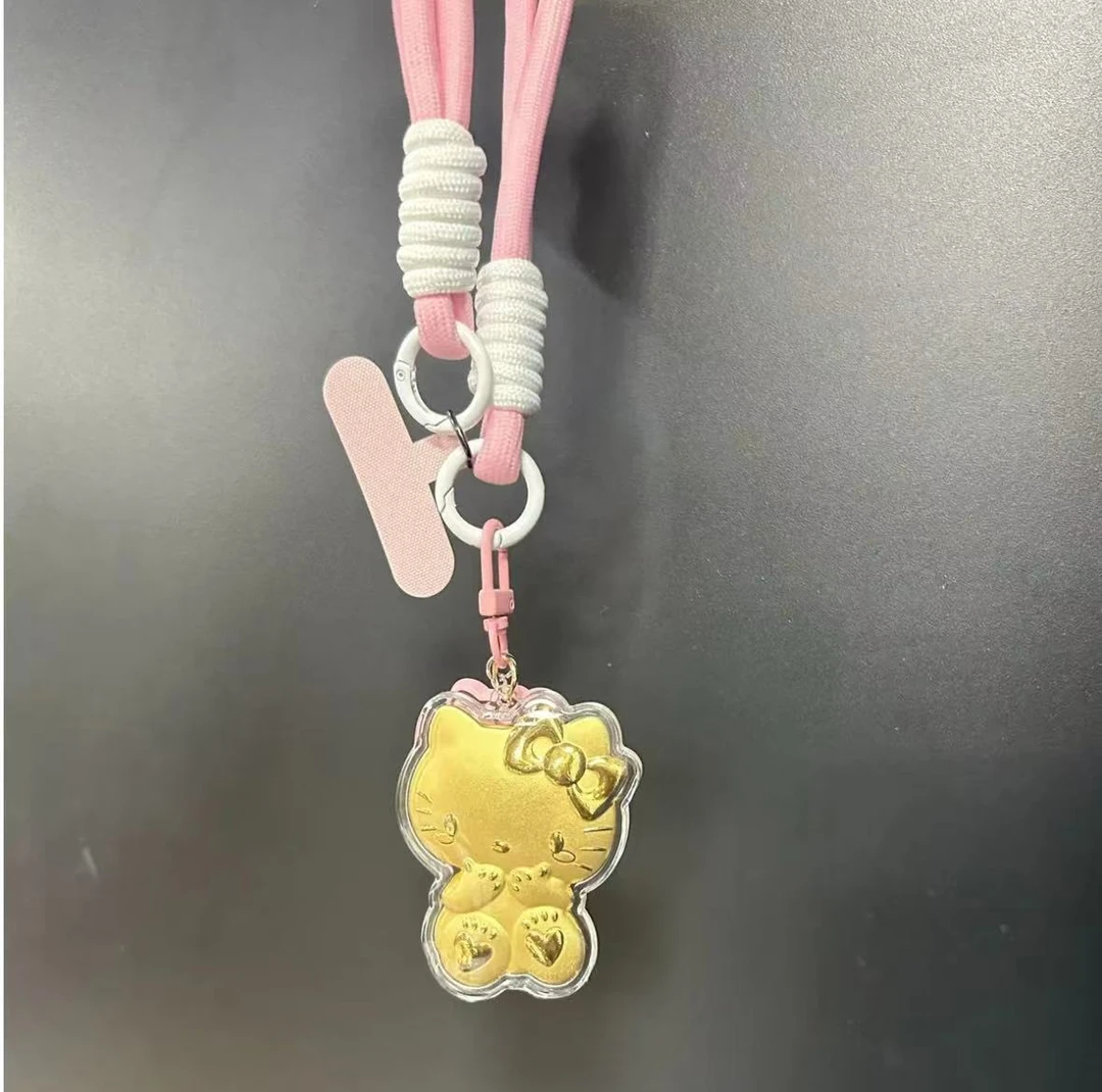 水贝黄金KT猫hello kitty包包手机壳挂件送女友WH1228