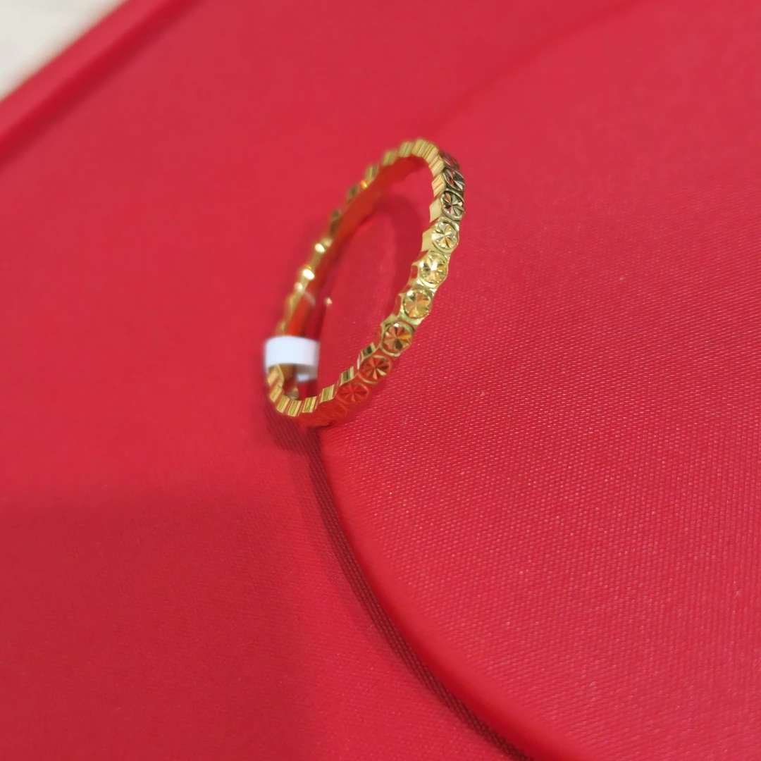 【木木专享】足金999 米字戒指 15# GP 1.73