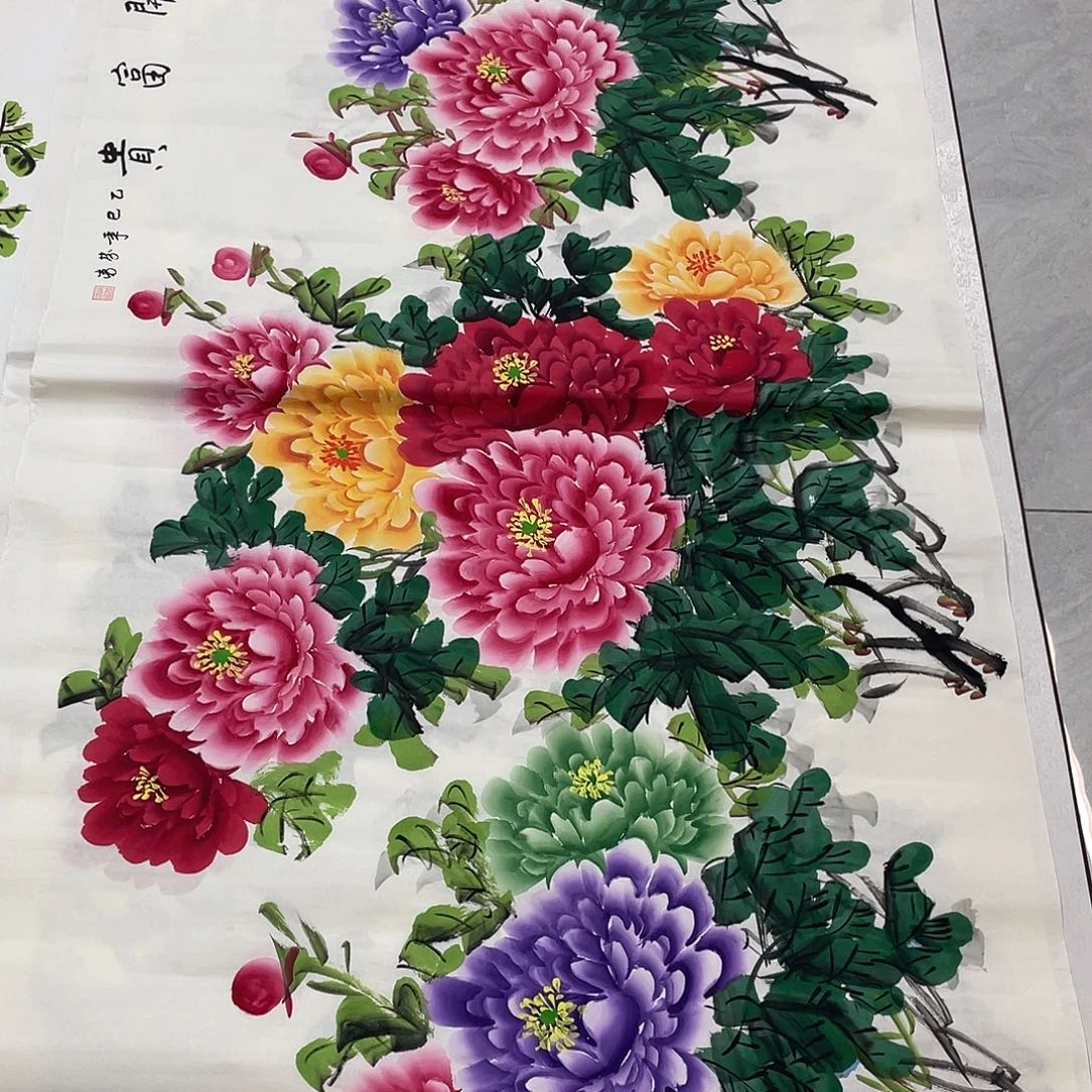 国画国画作品书法作品原稿大六尺