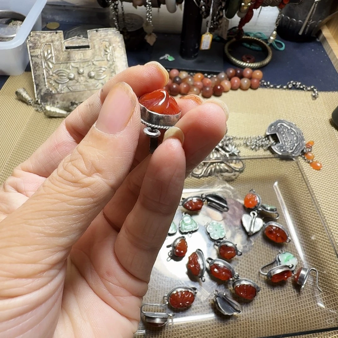 @***X足银老银饰品专拍