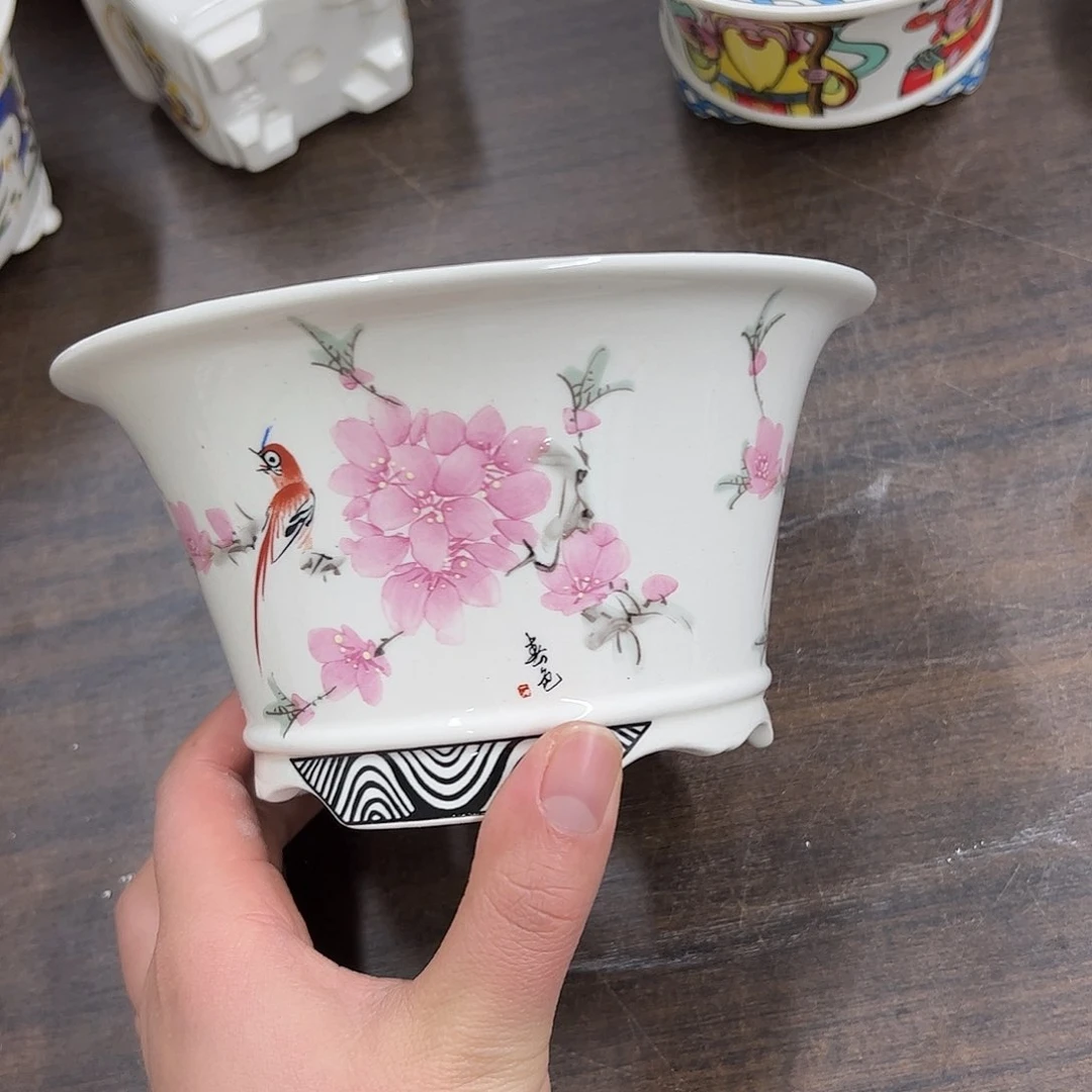 紫砂花盆003号瑕疵15/8cm