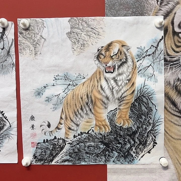 国画赵庆业老师国画作品月