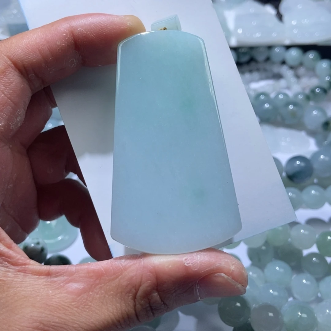 定制翡翠未镶嵌无事牌