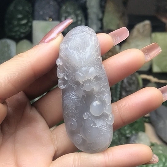 和田玉未镶嵌挂件