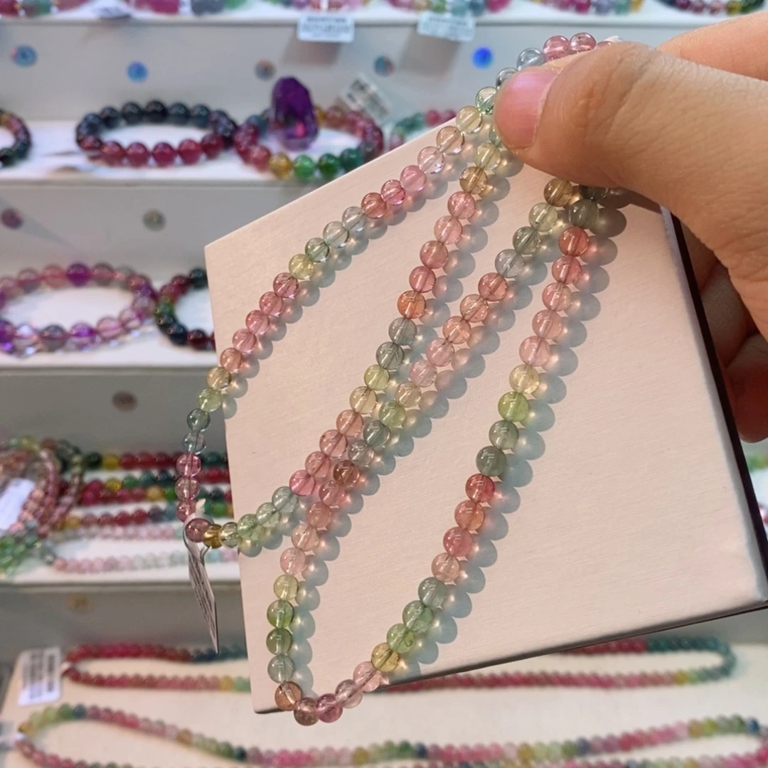 手串碧玺未镶嵌多样性发一条