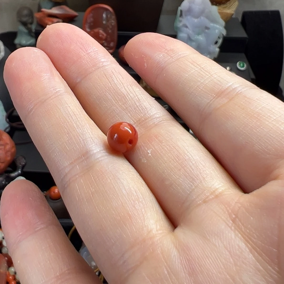 南红玛瑙单珠未镶嵌壶