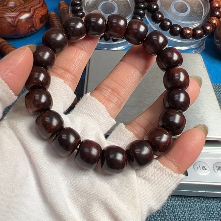 最***见黄花梨/降香黄檀紫油梨老料规格11.12桶珠