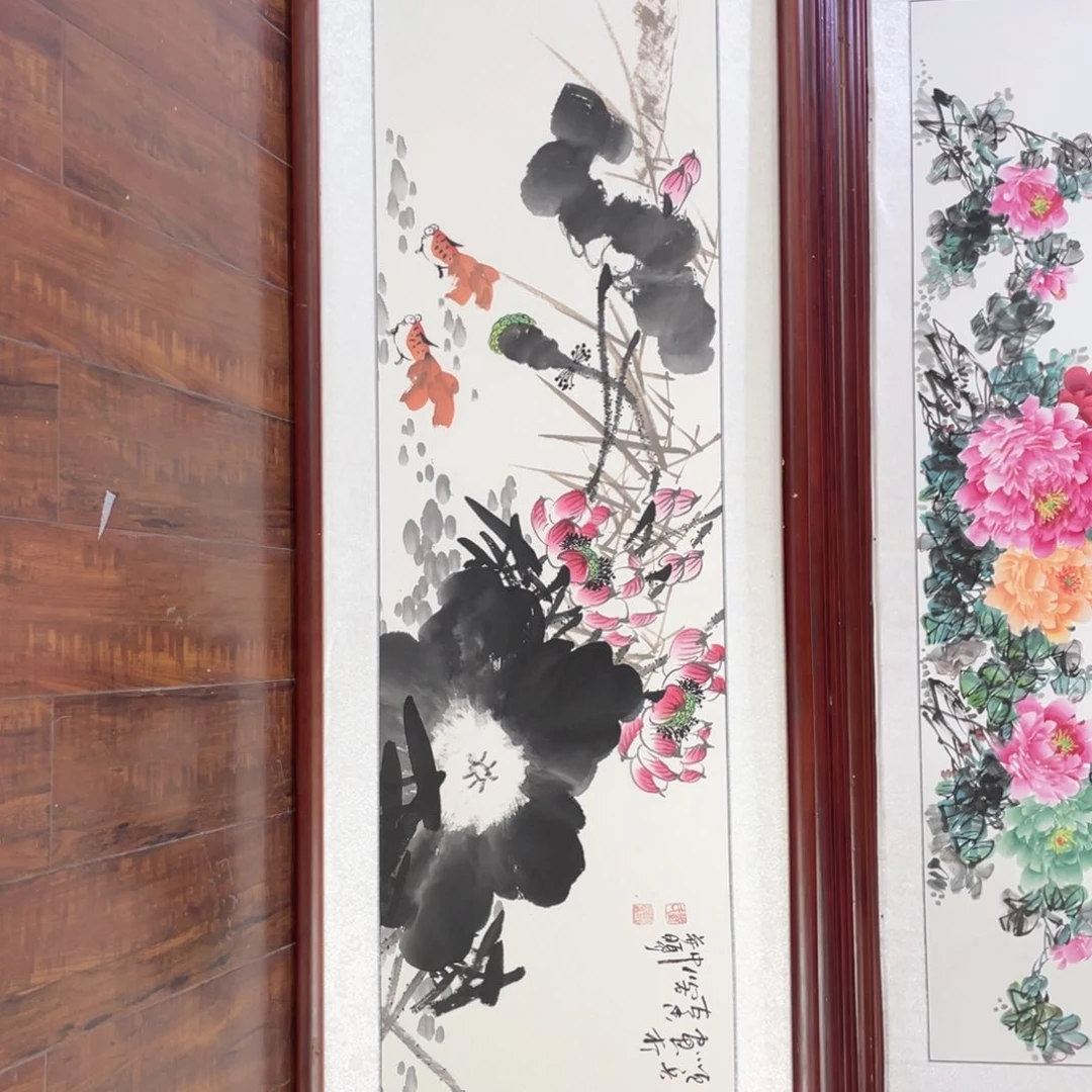 国画带框尺寸48*163厘米