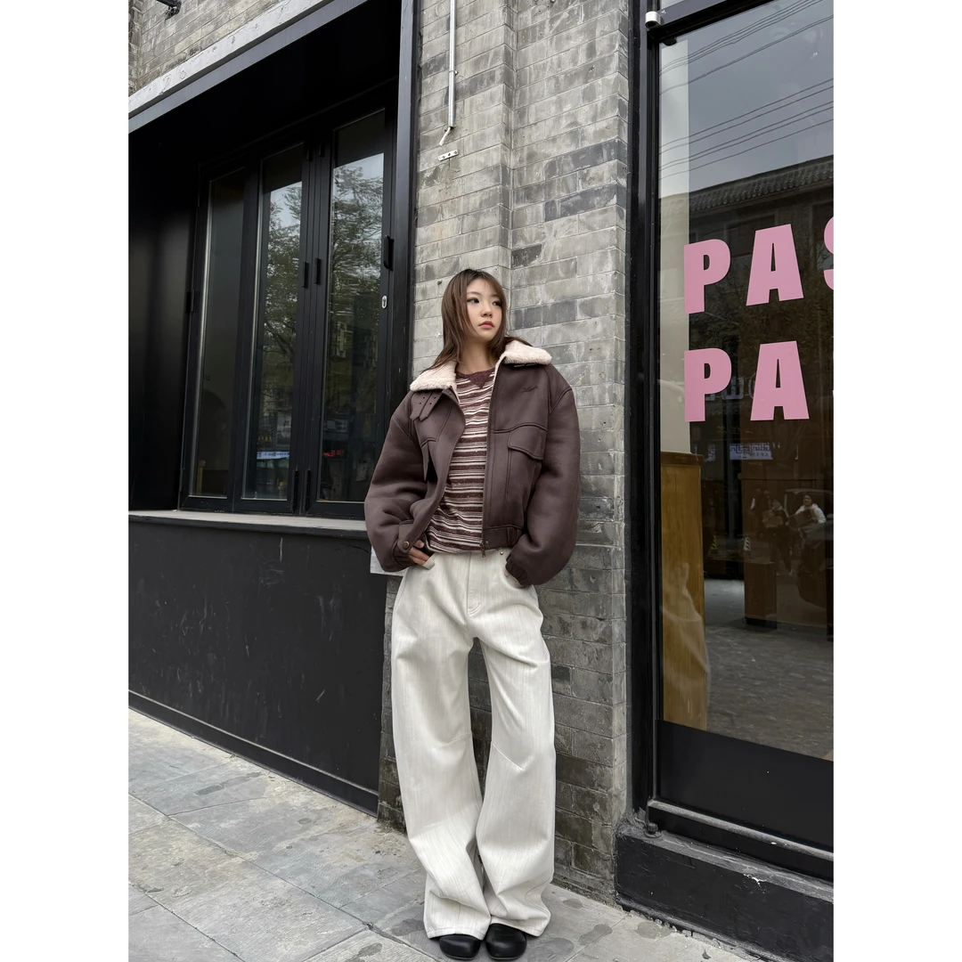 UCUT简刀 AVVENN 冬季25新品时尚飞行员工装夹克外套3935