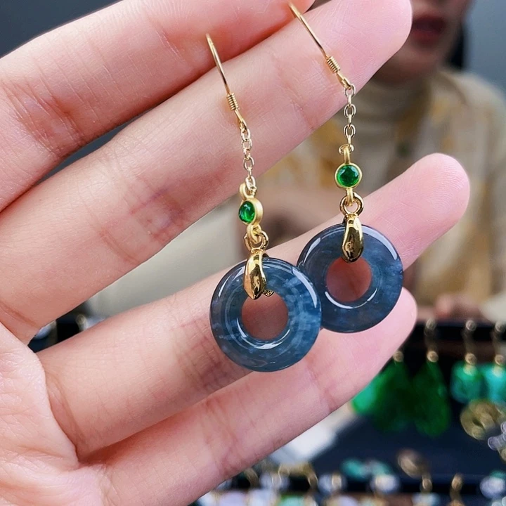 翡翠耳饰未镶嵌饰品