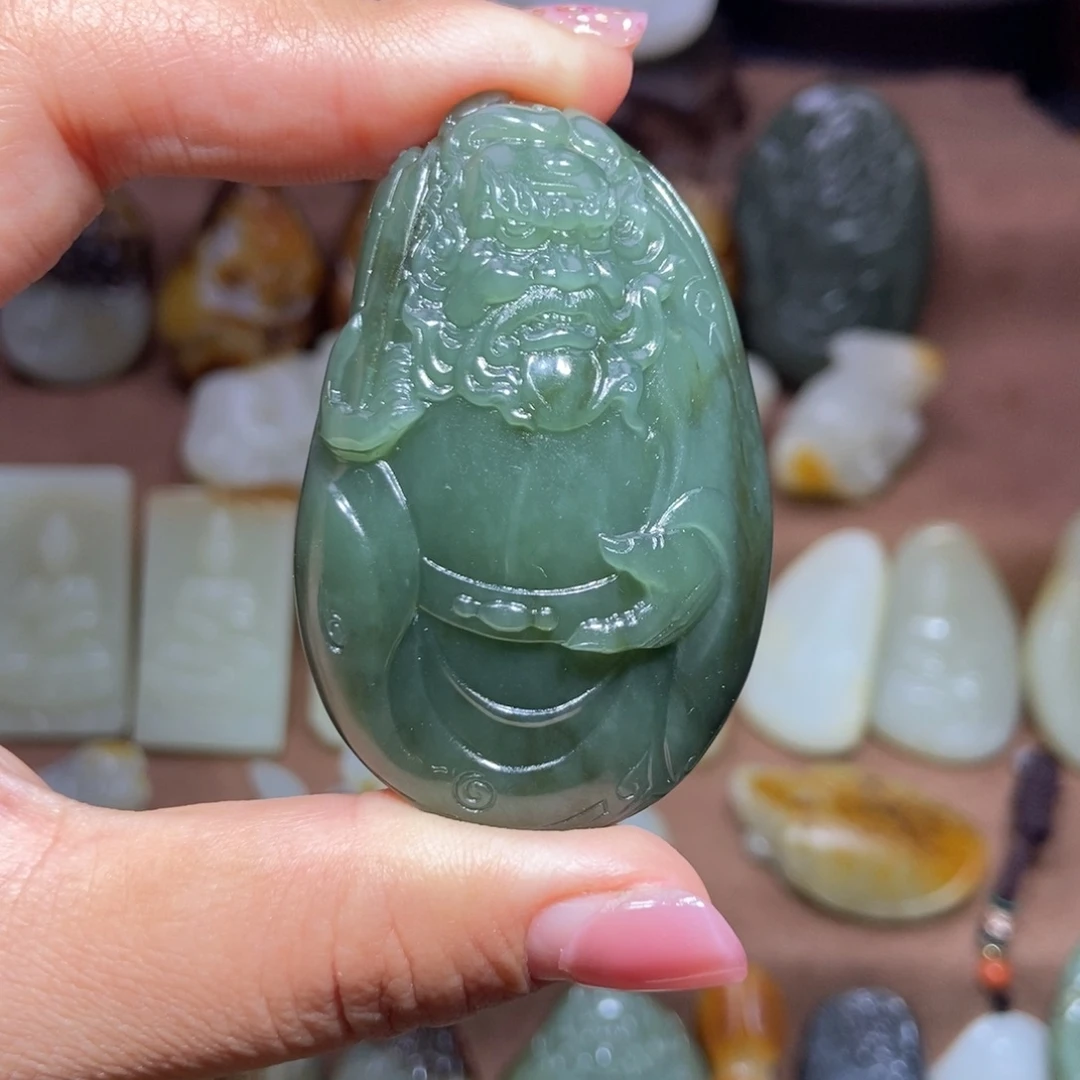 和田玉未镶嵌挂件