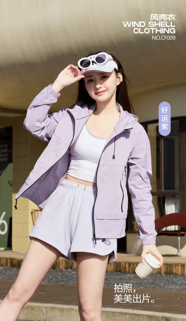 霞姐甄选！女士时尚五防风壳衣防晒衣