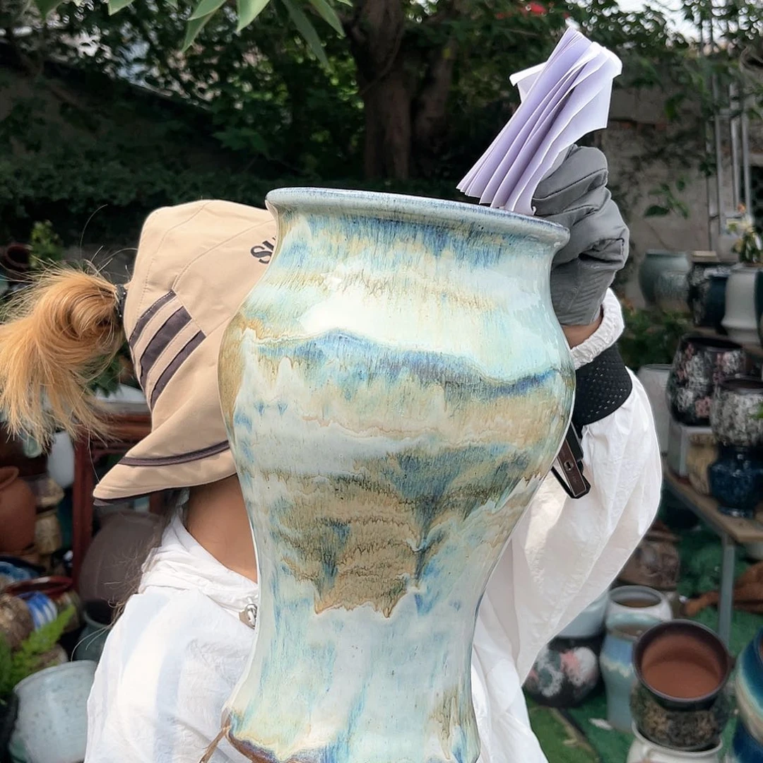 紫砂花盆王嫂花盆直播0527-172高30口18