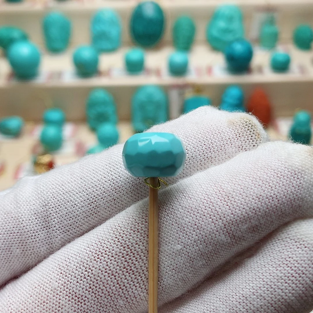 绿松石珠宝半成品未镶嵌