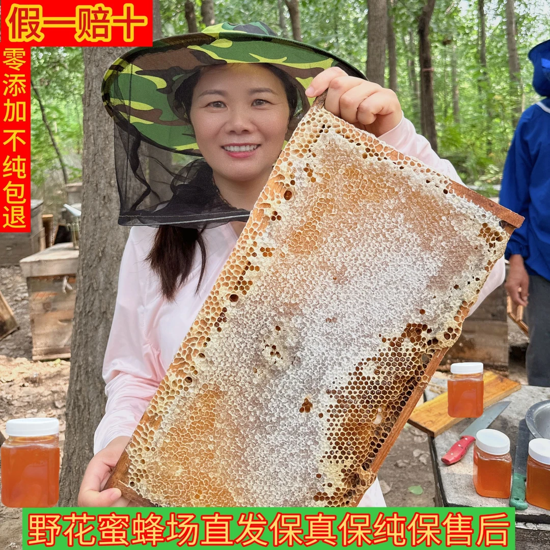到手五斤 蜂场直发纯正天然农家自产野花蜜(假一赔十)