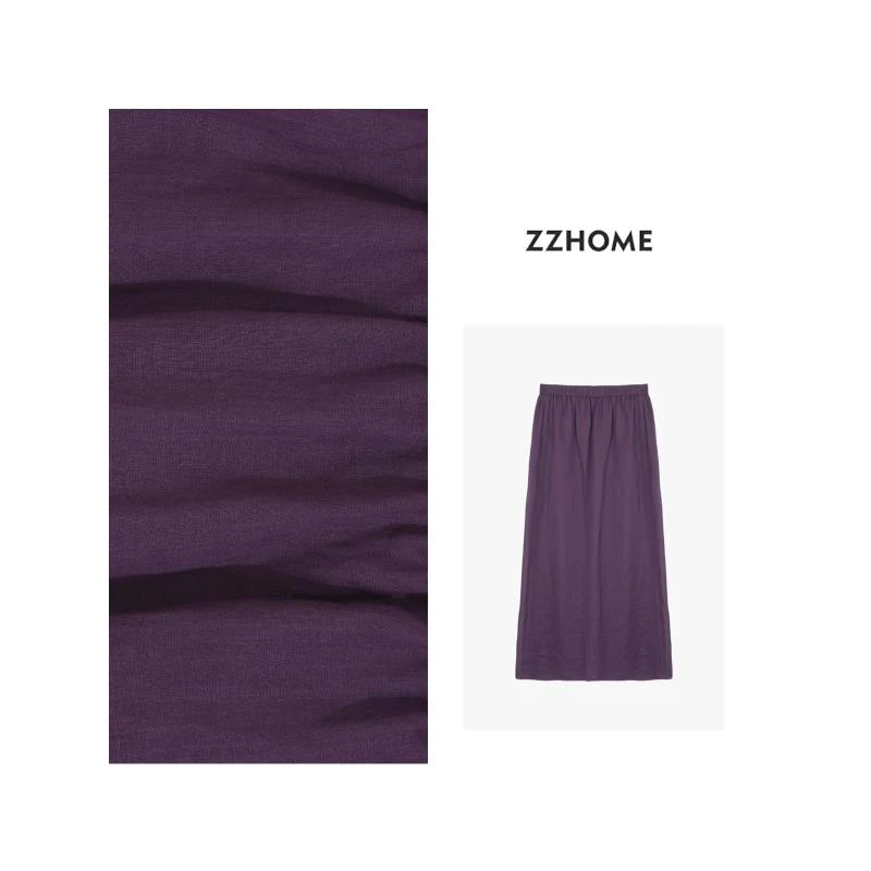 ZOZO HOME ｜炎夏降燥定染1OO苎麻松紧A版裙q170852p