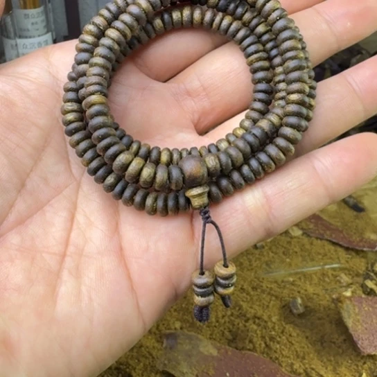 沉香沉香碎屑绿棋：油叶子6mm克重12.8