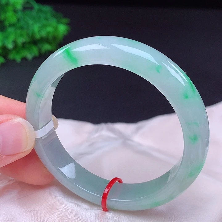 翡翠未镶嵌手镯53圈681205