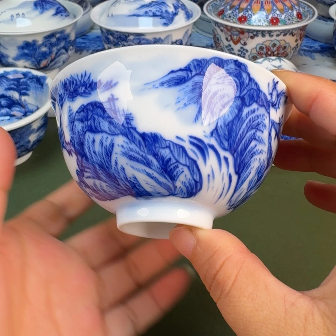 景德镇纯手绘茶具圆圆215