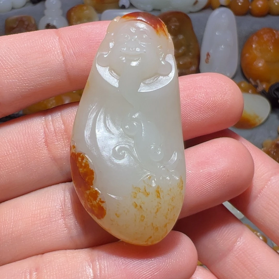 和田玉未镶嵌挂件