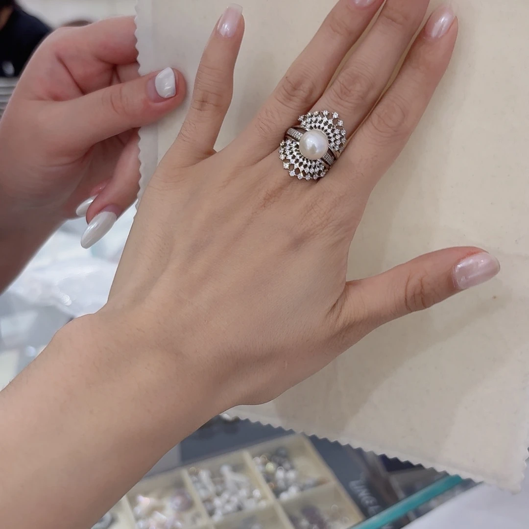 未镶嵌戒指淡水珍珠