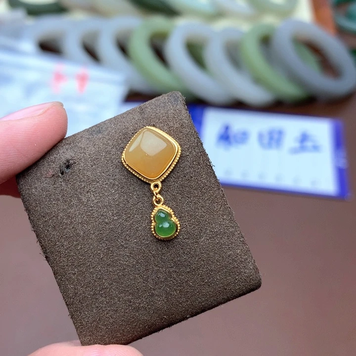 和田玉珠宝半成品未镶嵌南****）