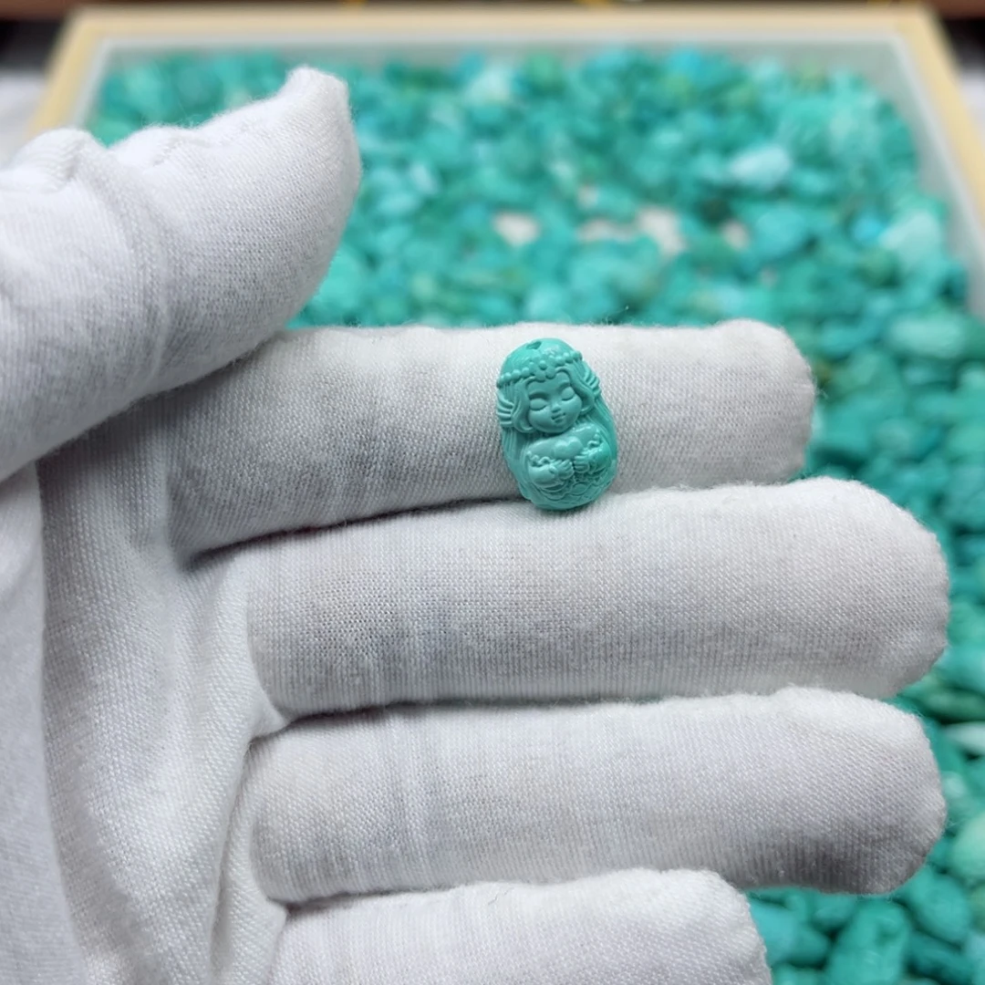 绿松石未镶嵌挂件