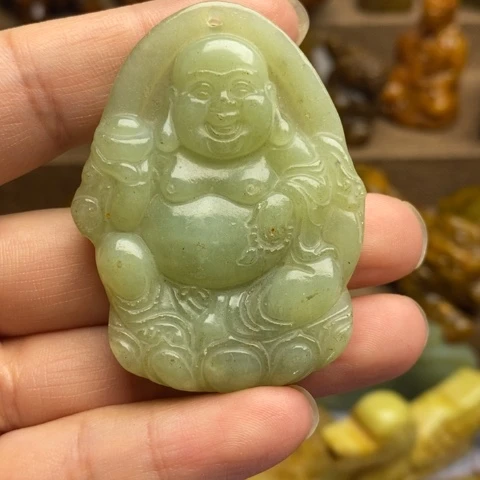 蛇纹石玉未镶嵌颈饰07