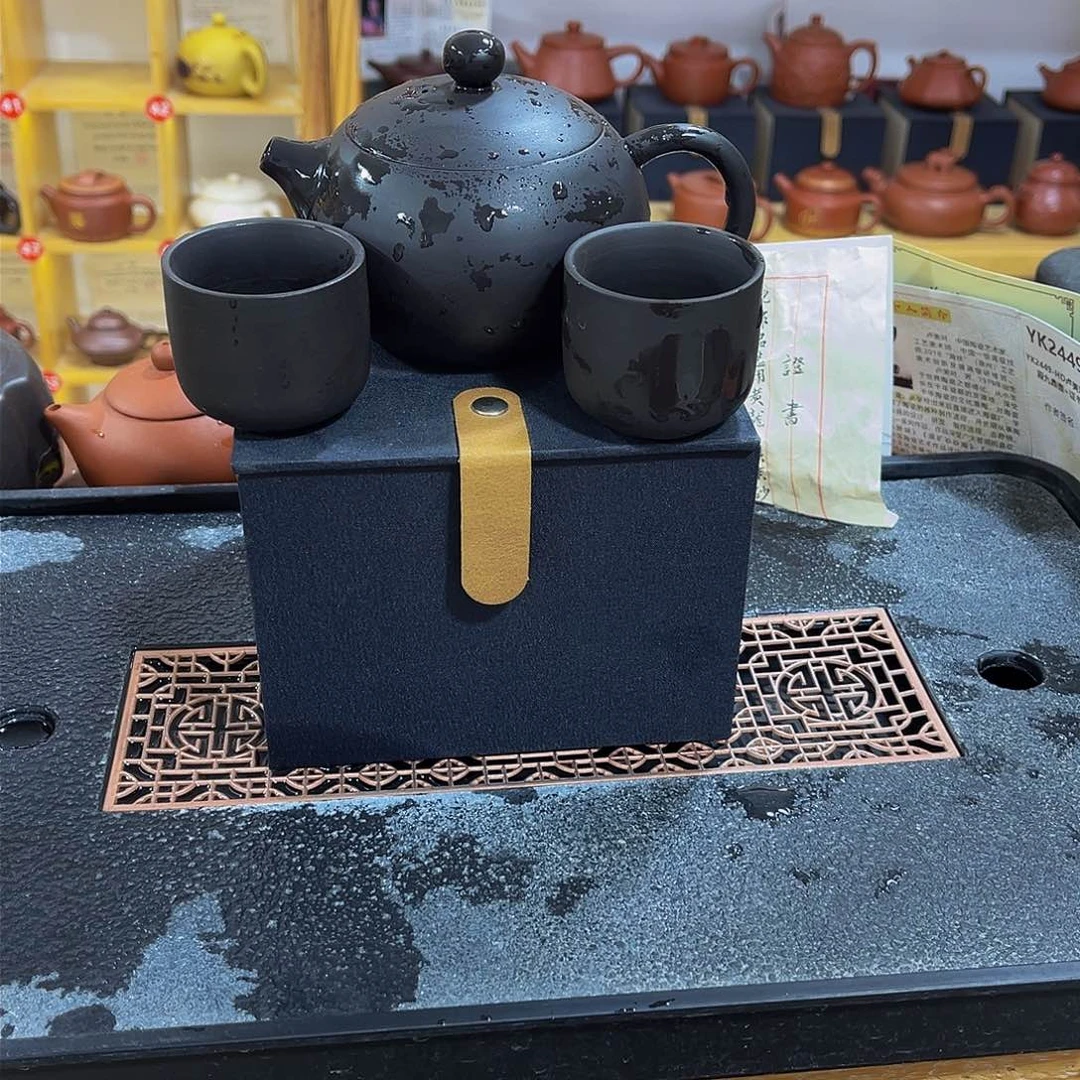 紫砂茶案紫砂壶带礼盒