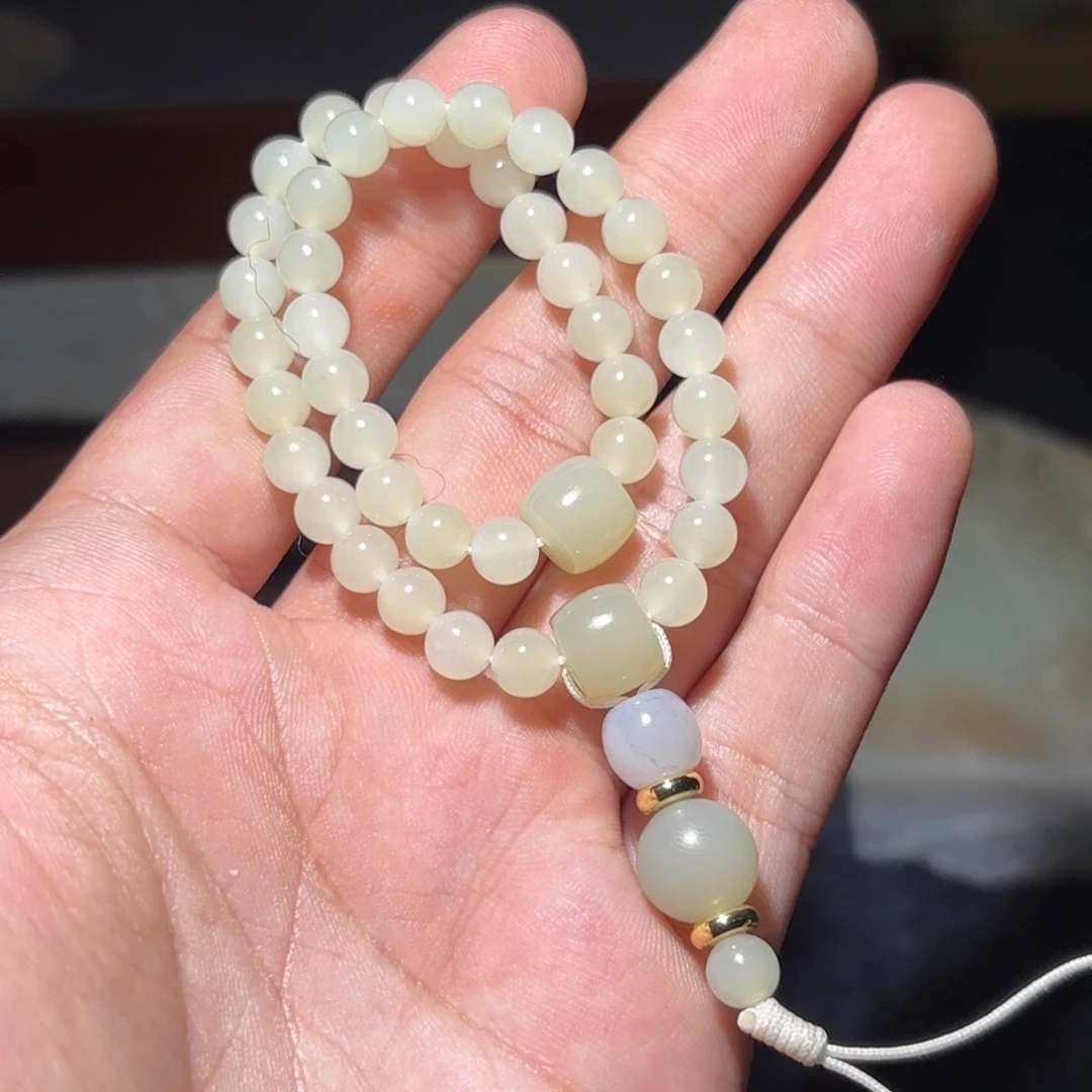 和田玉未镶嵌手链