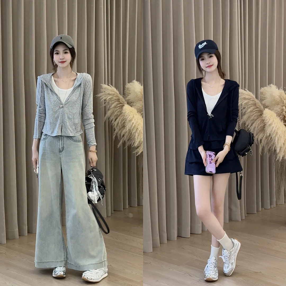 【度假自由】LULU夏季新款防晒假两件上衣预WZLX5SY2204A