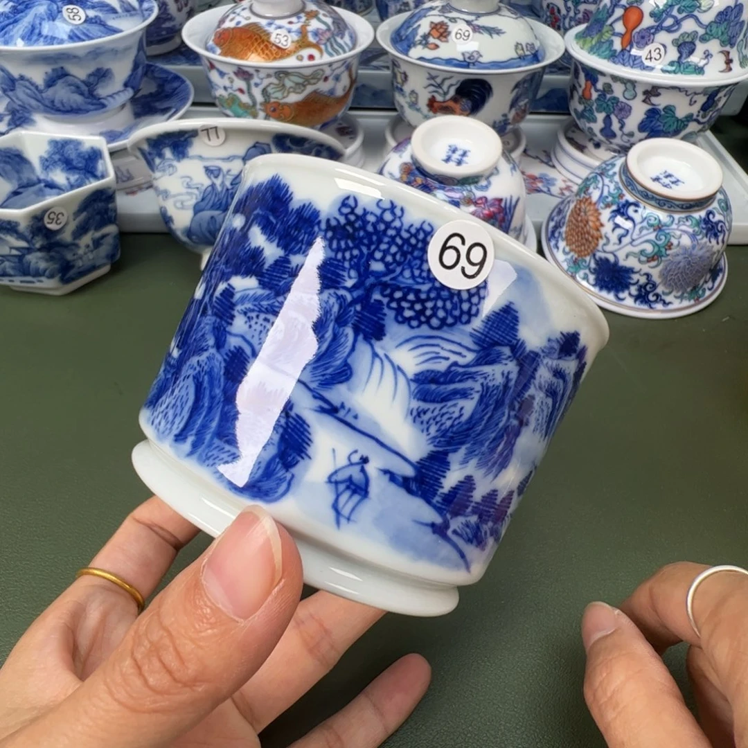 陶瓷景德镇纯手工纯手绘茶具木木69