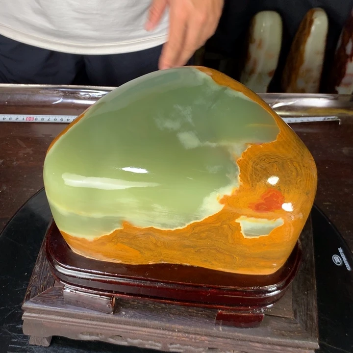 石材天然古青石原石摆件