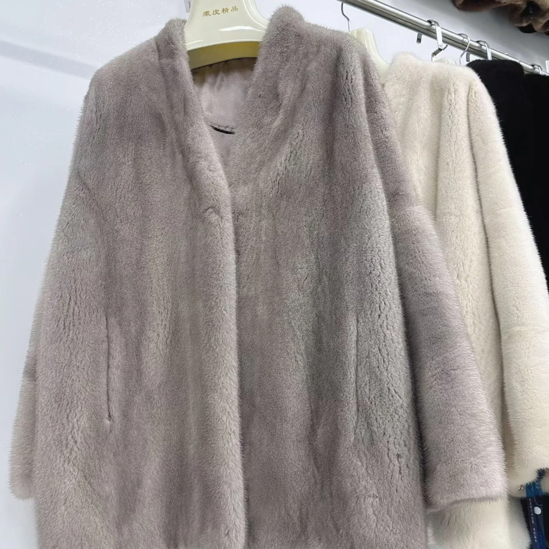 140/75 紫金短二毛银兰原色扩版袖大斗篷 25年爆款 扩袖3xp巨好