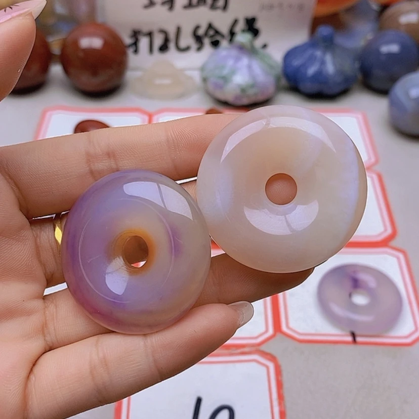 【闪购商品】未镶嵌玛瑙/玉髓珠宝半成品白***生