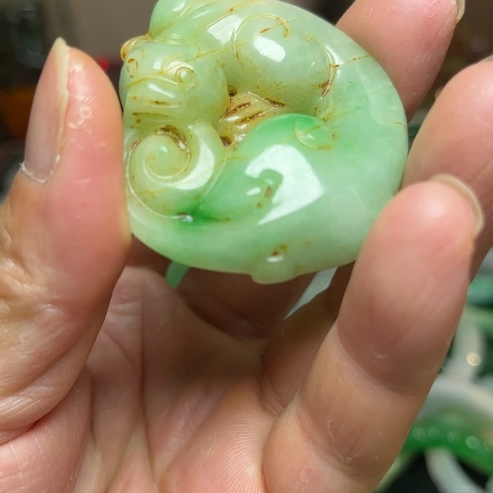 翡翠未镶嵌颈饰翡翠吊坠88888