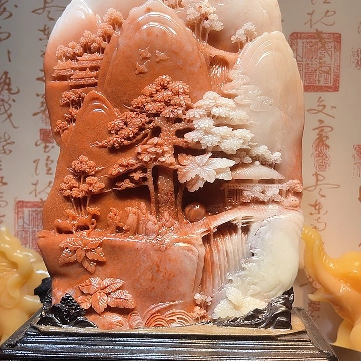 寿山石雕刻工艺山水