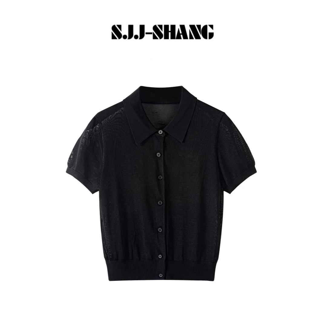 SJJ-SHANG【大王polo】25ss大王黑标系列丝滑触感poloT恤q134686p