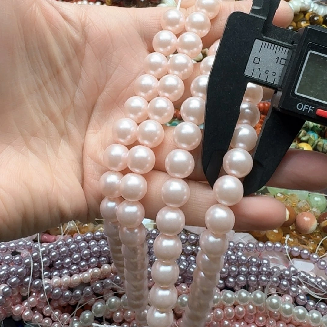 玛瑙/玉髓未镶嵌珠宝半成品一条10mm贝珠