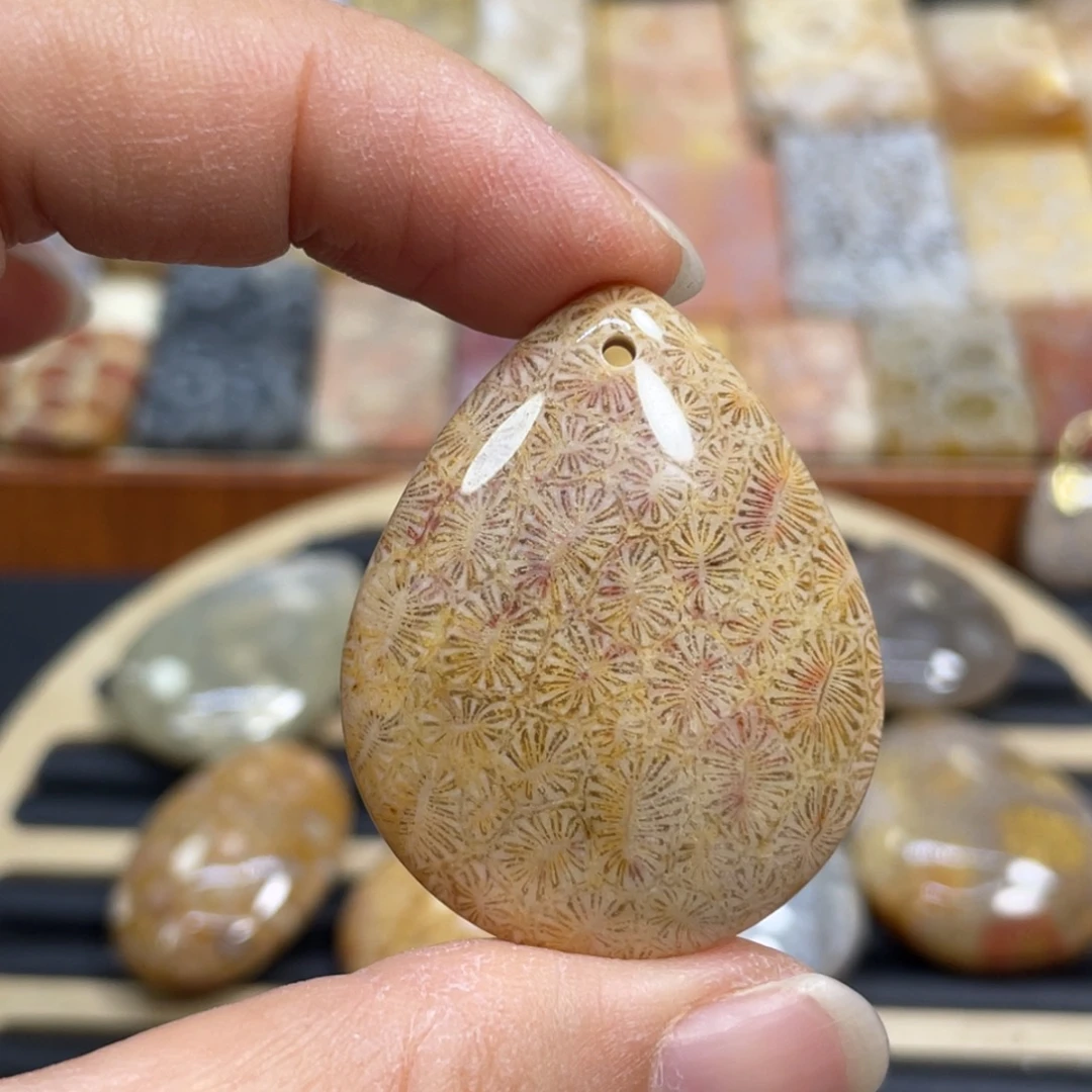 硅化玉未镶嵌颈饰k22