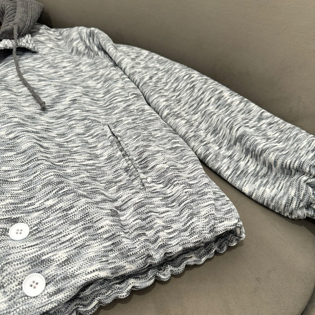 时尚拼接可拆卸针织帽座山雕加绒夹克潮INS男士冬季休闲宽松外套