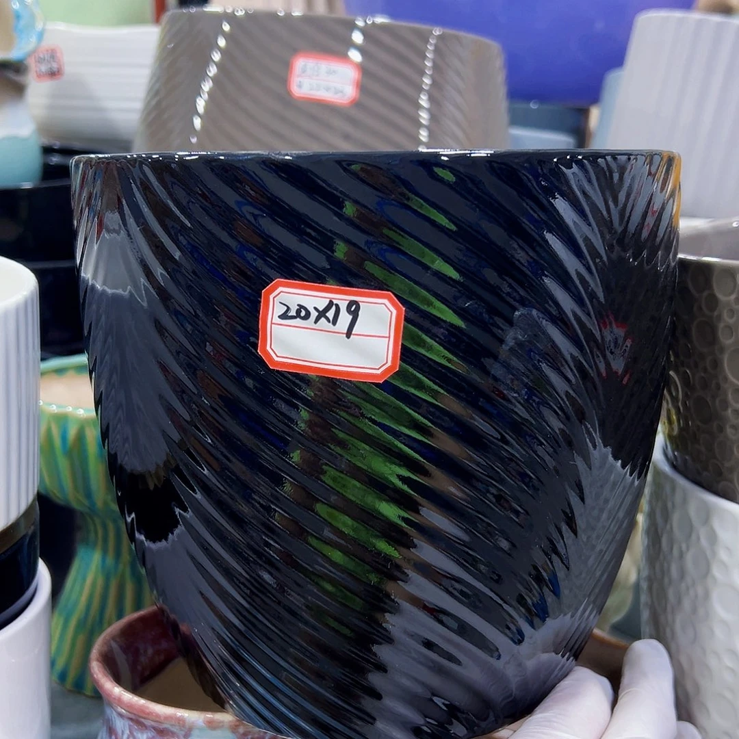 有孔外贸尾单陶瓷花盆凑单10米包邮