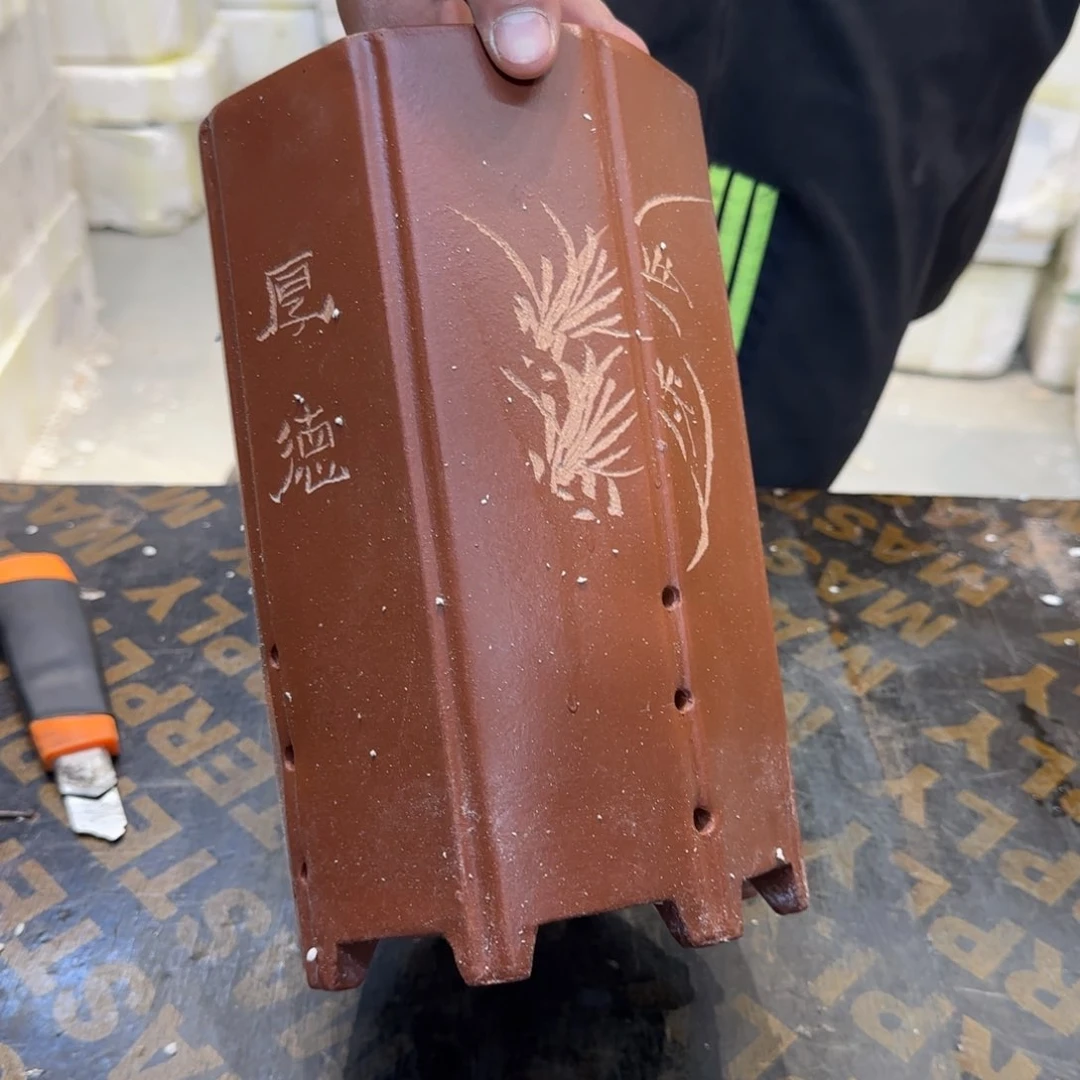 紫砂花盆口径15厘米