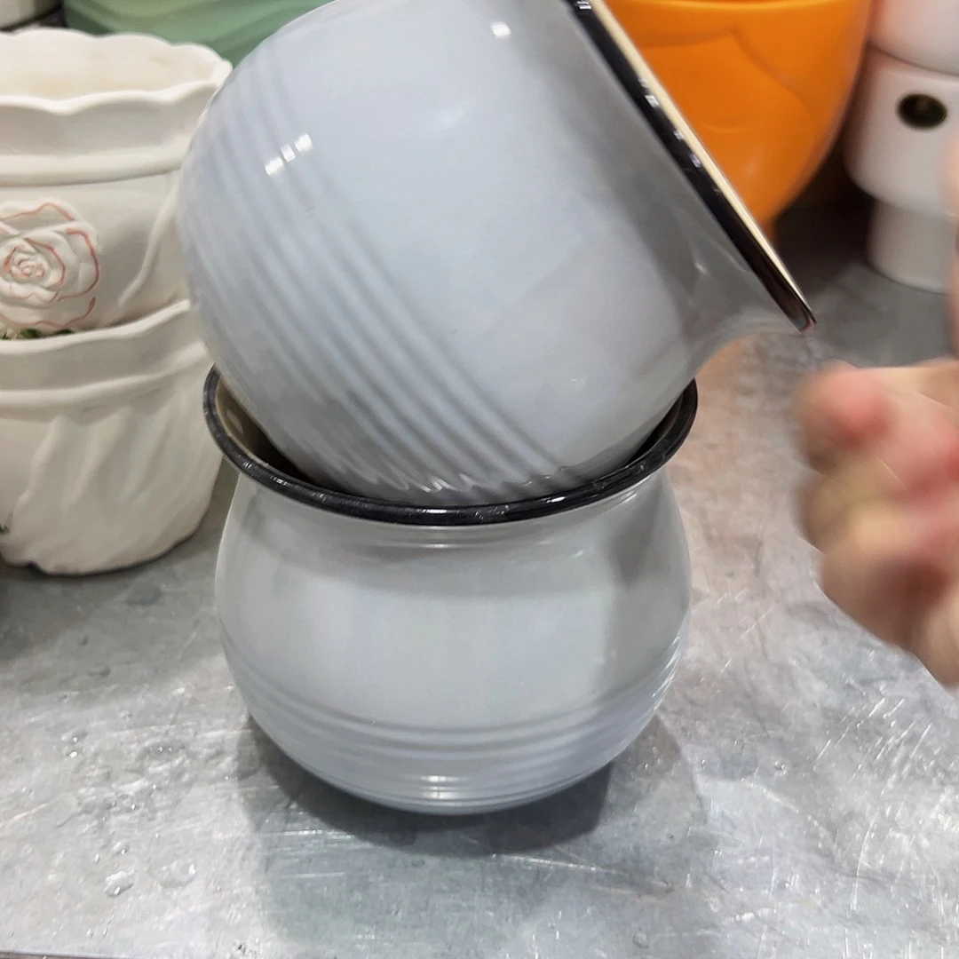 外贸尾单陶瓷花盆凑10米包邮