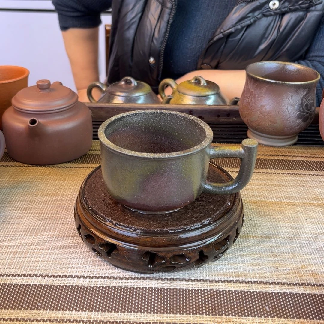 茶壶紫砂底槽清柴烧200cc