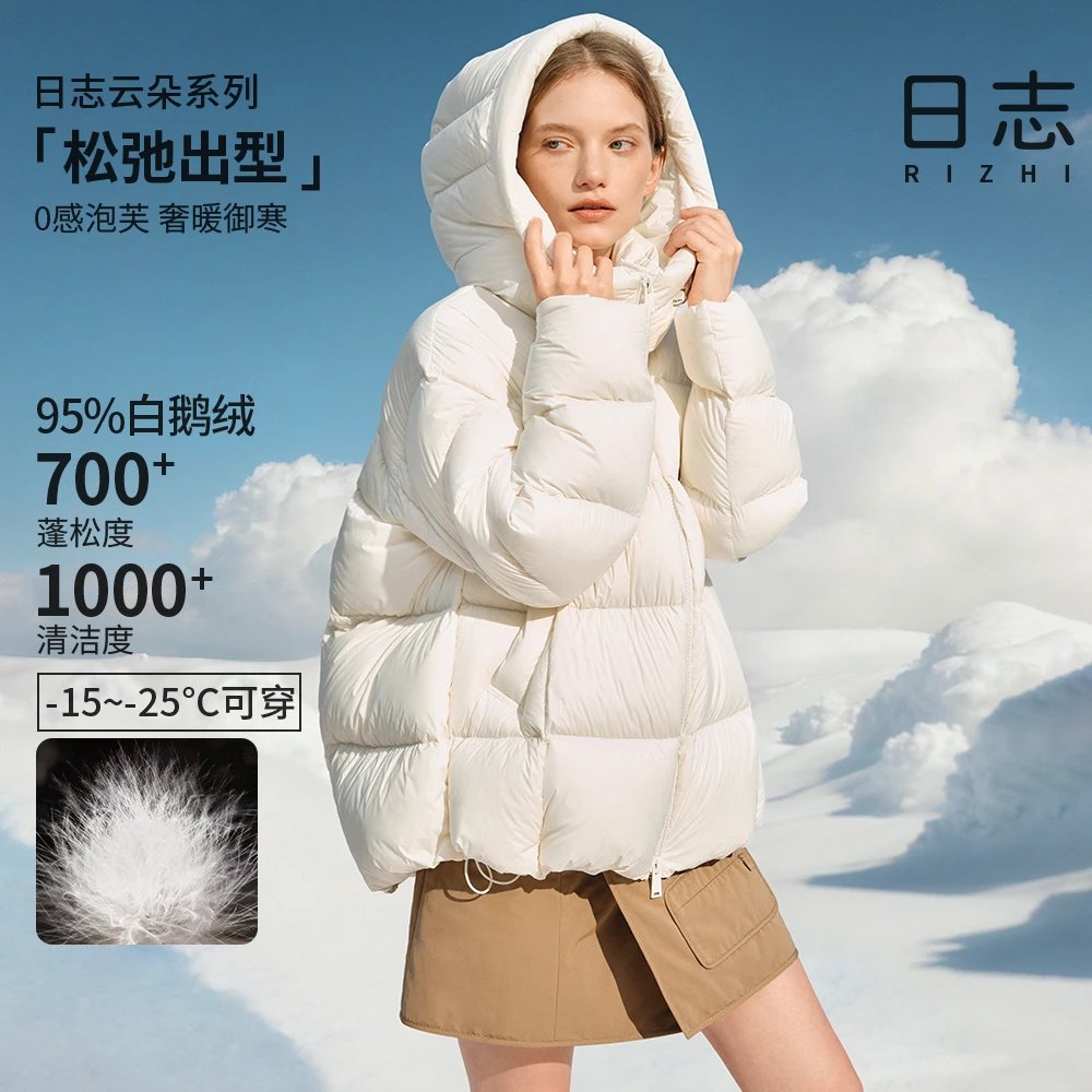 日志【云朵系列】连帽保暖保暖羽绒服时尚连帽户外宽松AD54Y605