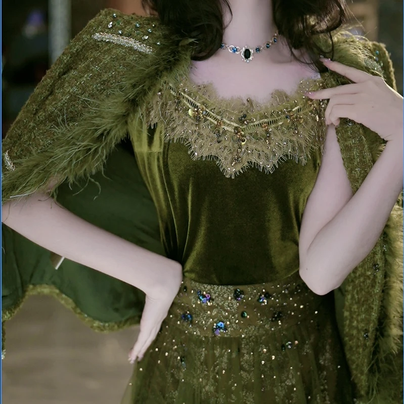 SEJI/瑟纪12.24【浮游星光】法式重工气质轻奢时尚吊带